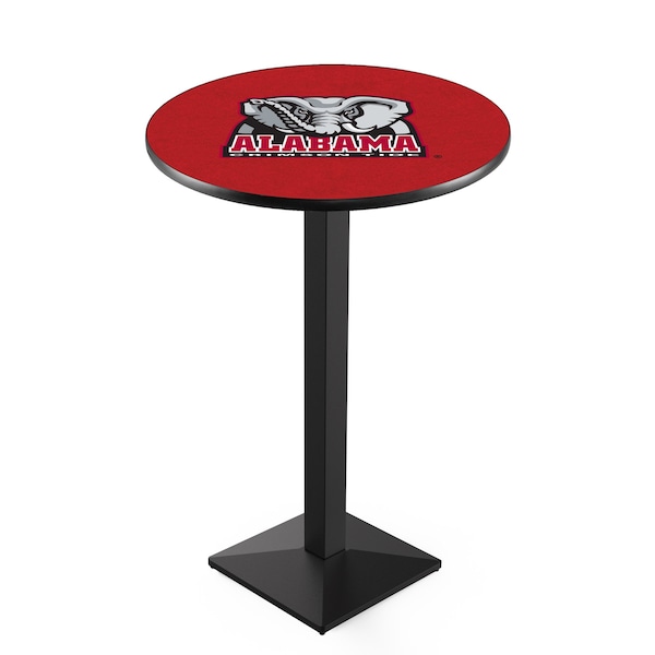 42" Blk Wrinkle Alabama Pub Table